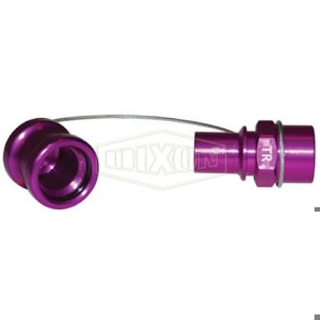 Dixon FloMAX Standard Transmission Fluid Receiver with Cap, 3/8 in Nominal, FNPT, Aluminum, Domestic TR-C